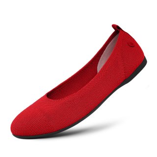 Giesswein Eco Ballerinas Round - Flammenrot