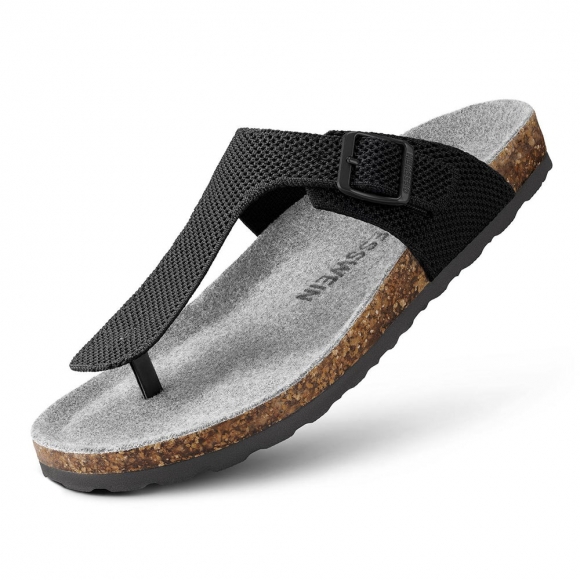 Giesswein Merino Slides Lite - Schwarz