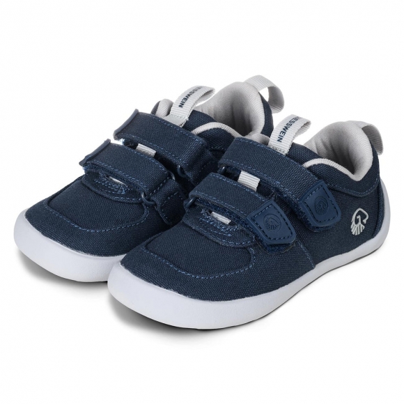 Giesswein Kids Barefoot Canvas - Ocean+blue