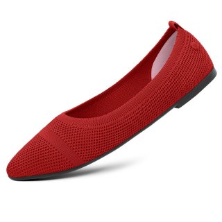 Giesswein Eco Ballerinas Pointy 2.0 - Flammenrot