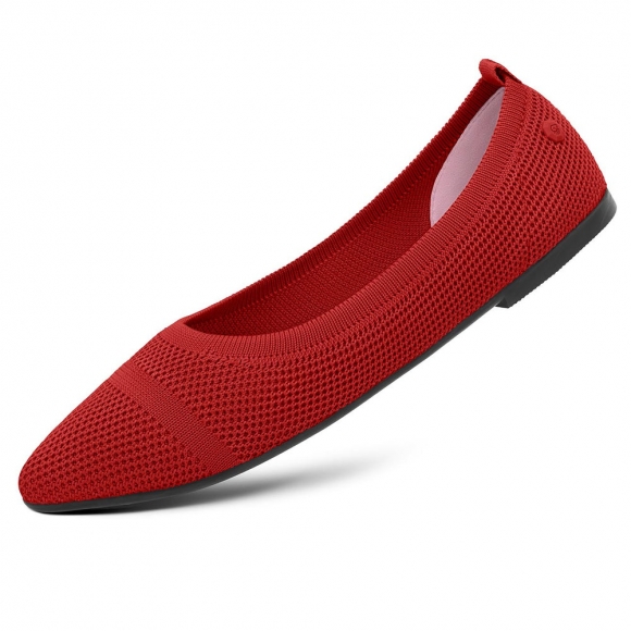 Giesswein Eco Ballerinas Pointy 2.0 - Flammenrot