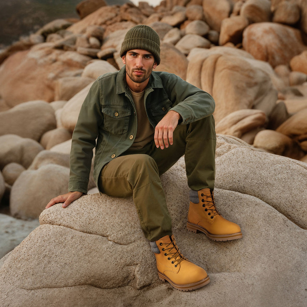 Giesswein Merino Leather Boot - Camel