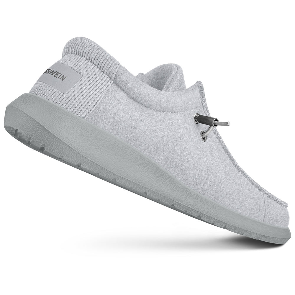 Giesswein Merino Mokassin - Hellgrau