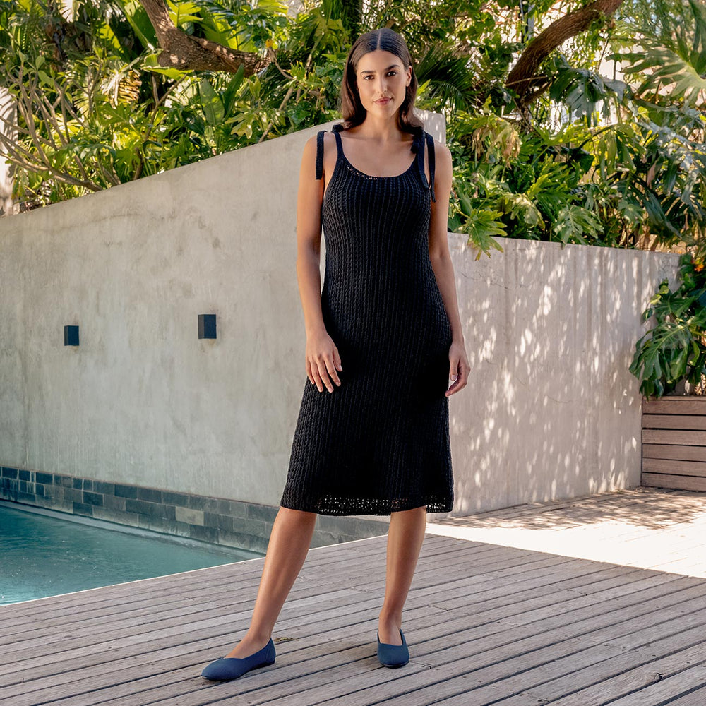 Giesswein Eco Ballerinas Round - Dk.Blau