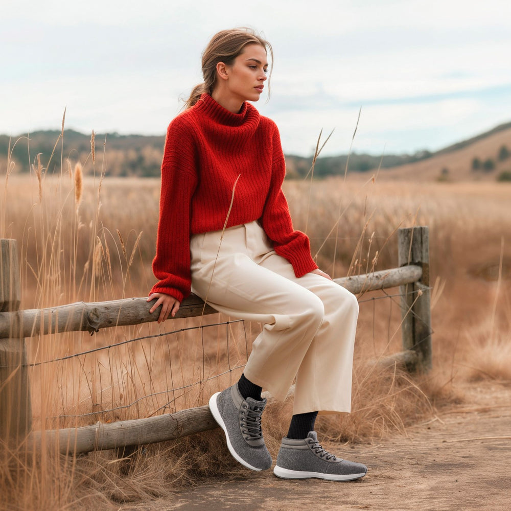 Giesswein Wool Sneaker High Top - Schiefer