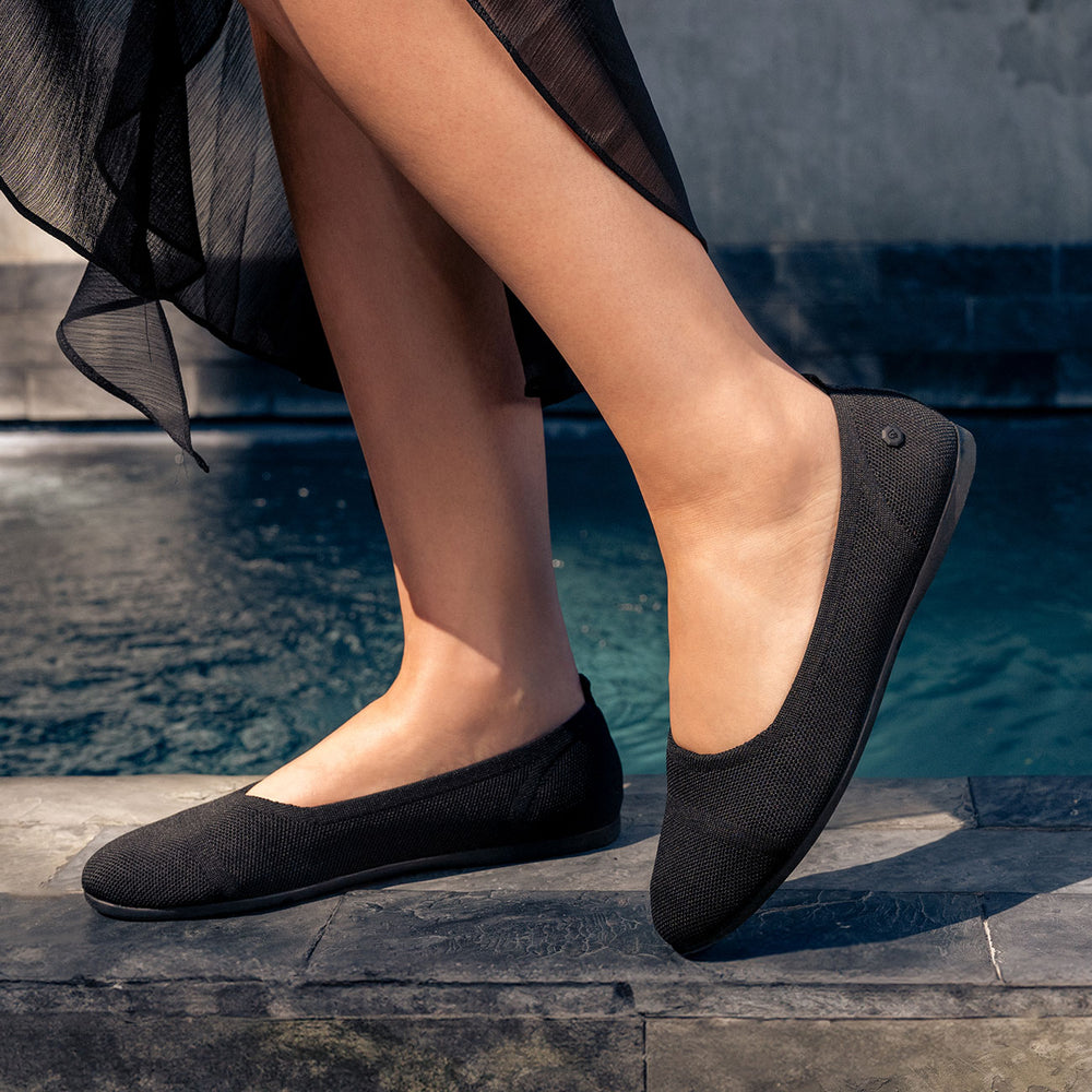 Giesswein Eco Ballerinas Round - Schwarz