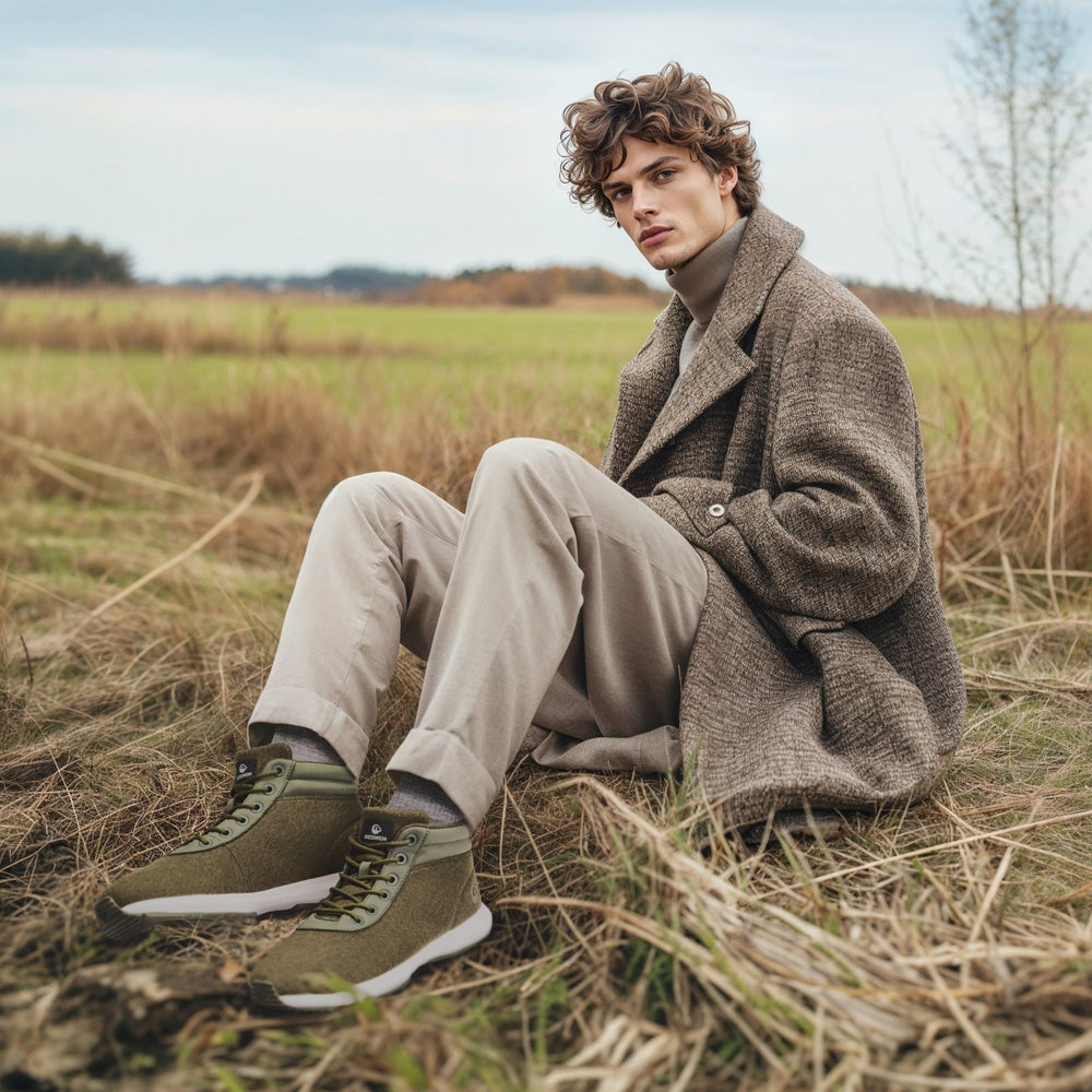 Giesswein Wool Sneaker High Top - Wald