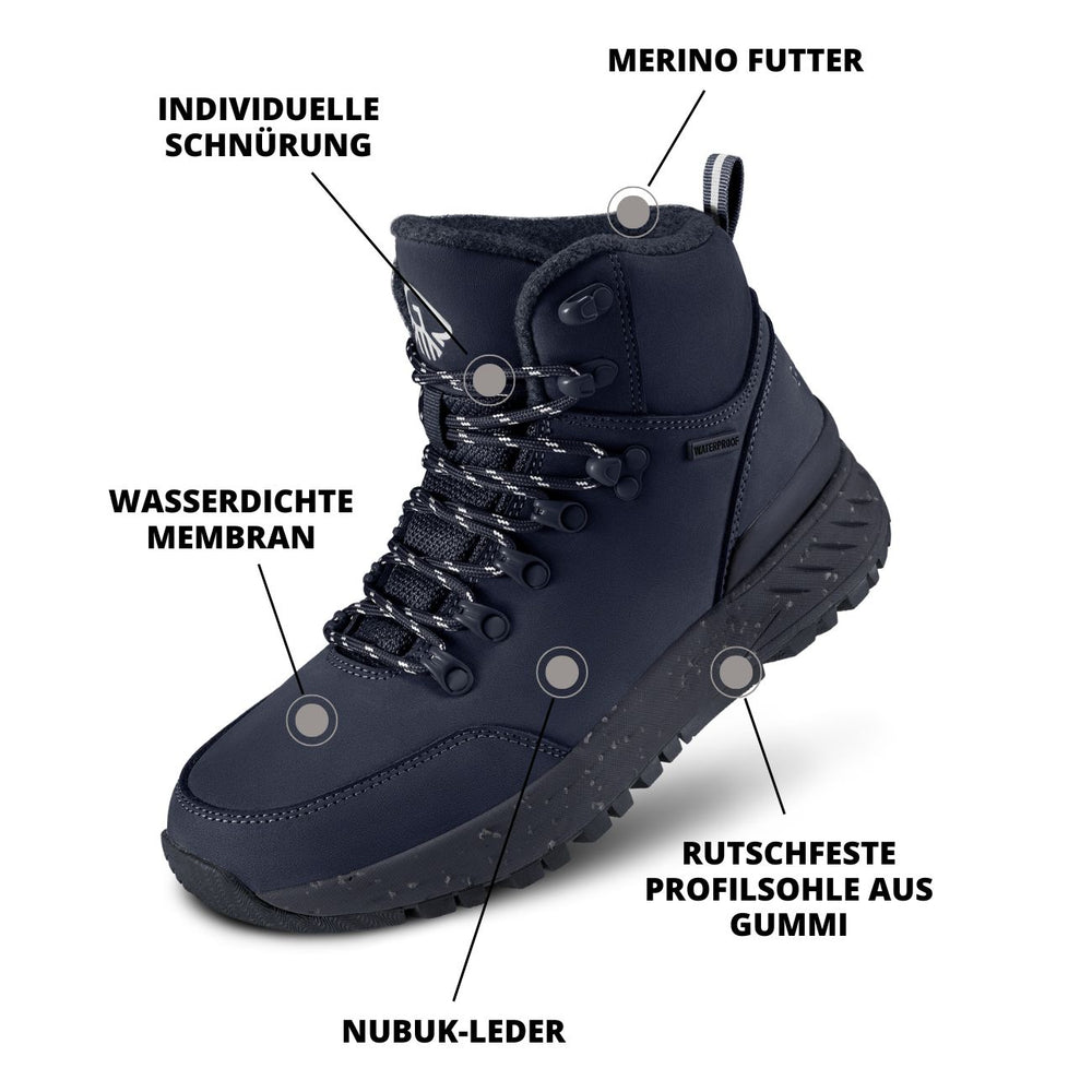 Giesswein Merino Leather Alpine - Ocean Blue