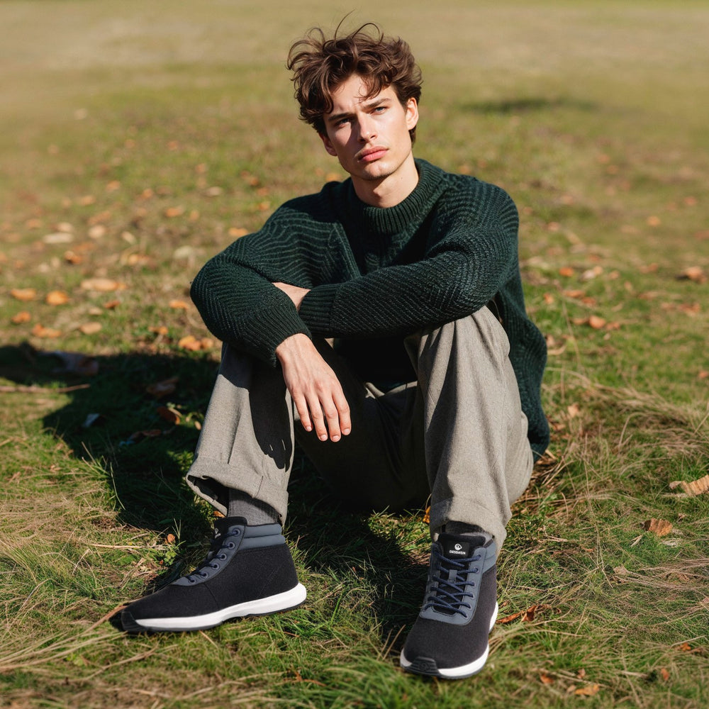 Giesswein Wool Sneaker High Top - Dk.Blau