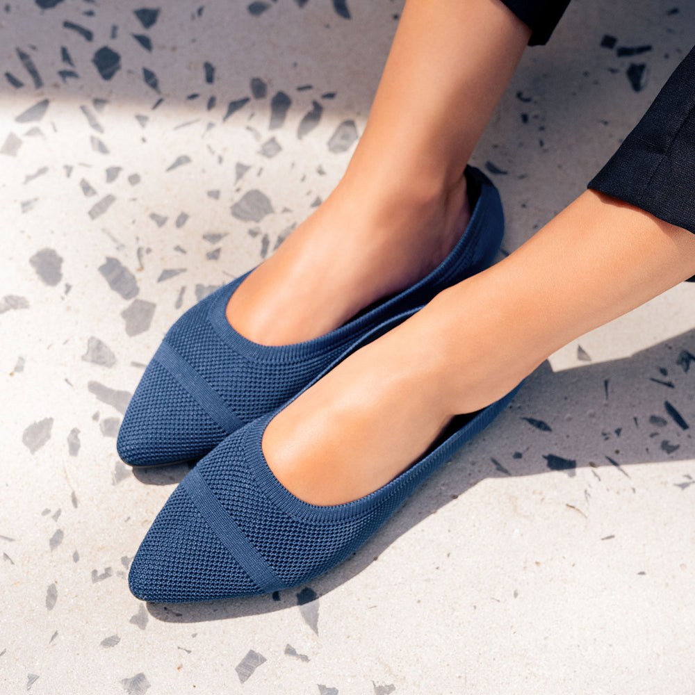 Giesswein Eco Ballerinas Pointy 2.0 - Dk.Blau