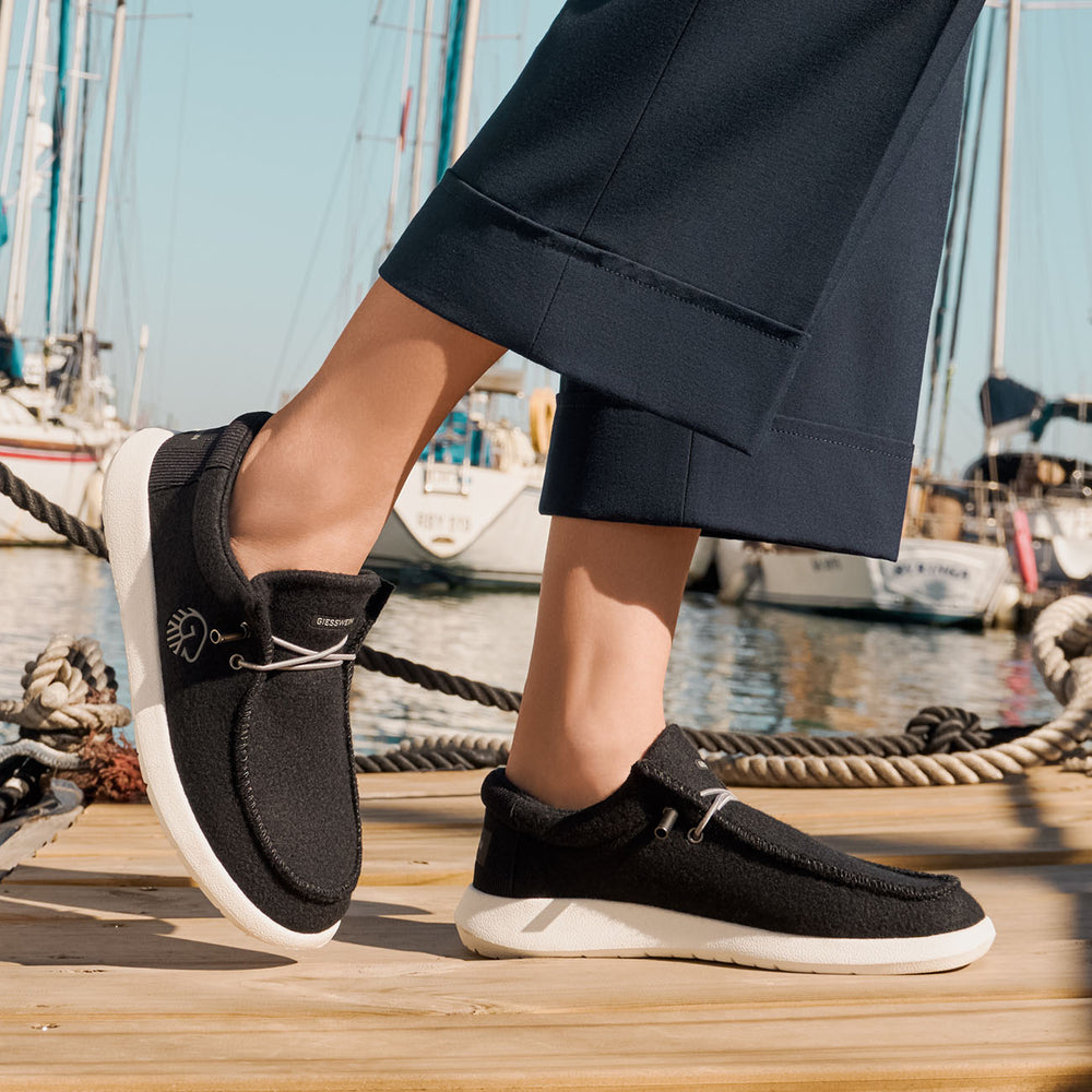 Giesswein Merino Mokassin - Schwarz