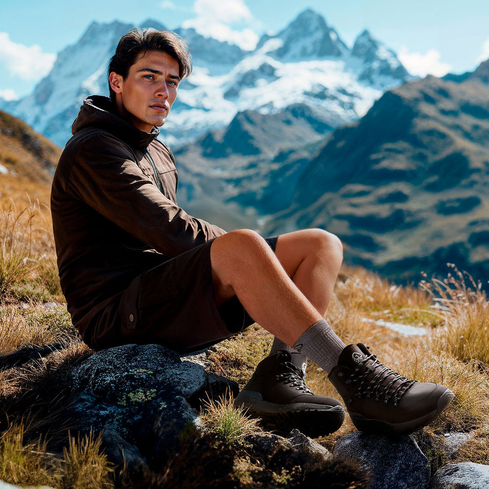 Giesswein Merino Leather Alpine - Schwarz