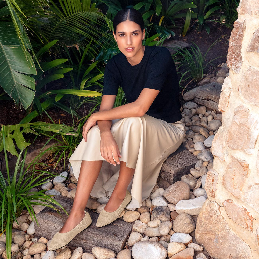 Giesswein Eco Ballerinas Pointy 2.0 - Sandmelé