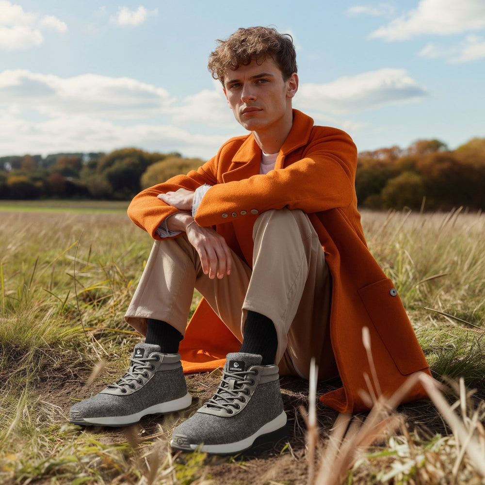 Giesswein Wool Sneaker High Top - Schiefer