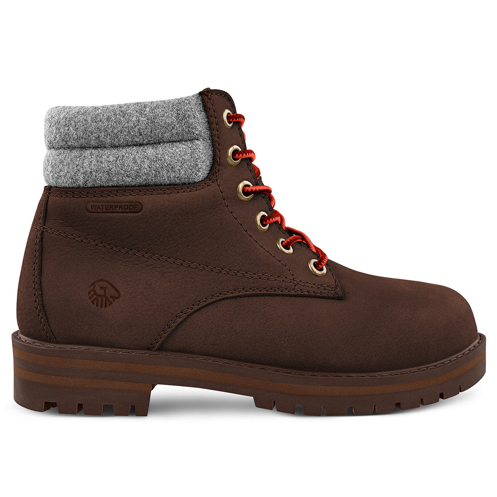 Giesswein Merino Leather Boot - Dk.Braun