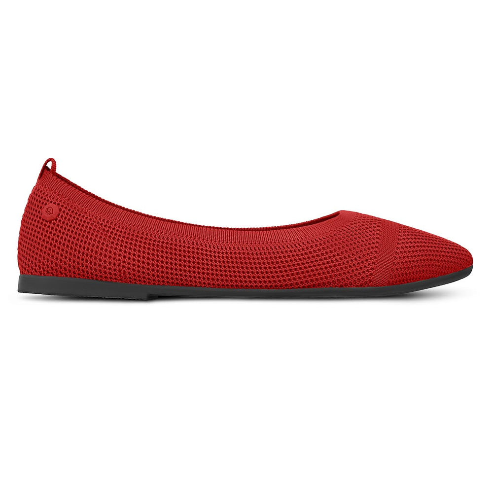 Giesswein Eco Ballerinas Pointy 2.0 - Flammenrot